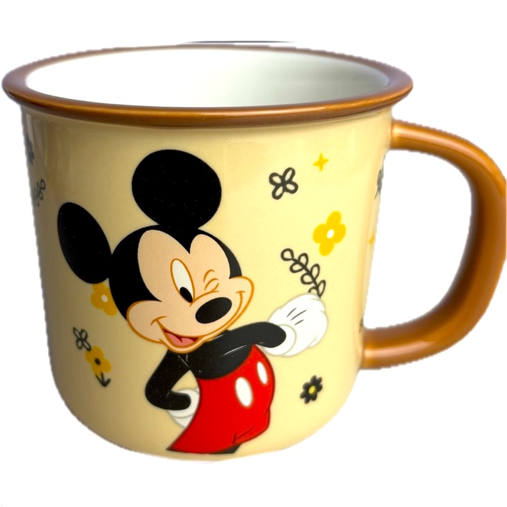 Authentic Disney Mickey Mouse Tan and Black Mug